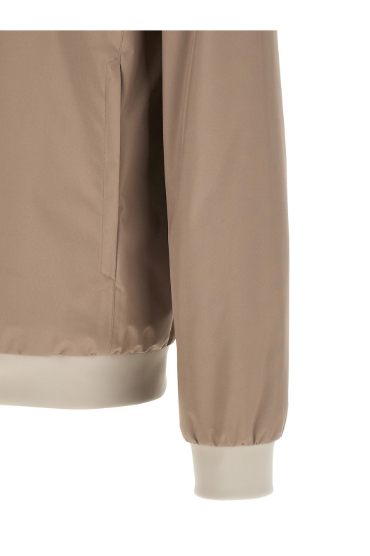 'Functional' bomber jacket Beige
