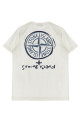 Футболка с принтом Белая STONE ISLAND JUNIOR L1S162100009S0377V0001