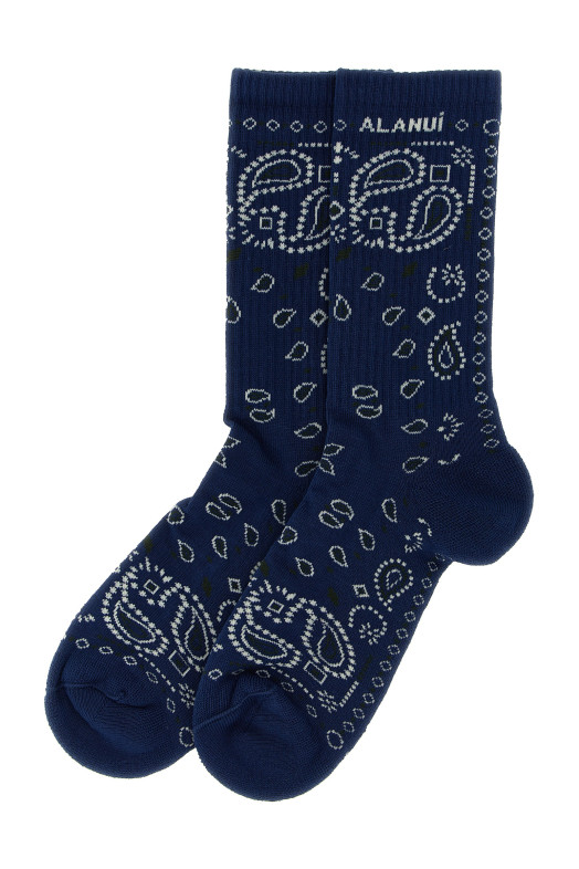 'Bandana' socks Blue