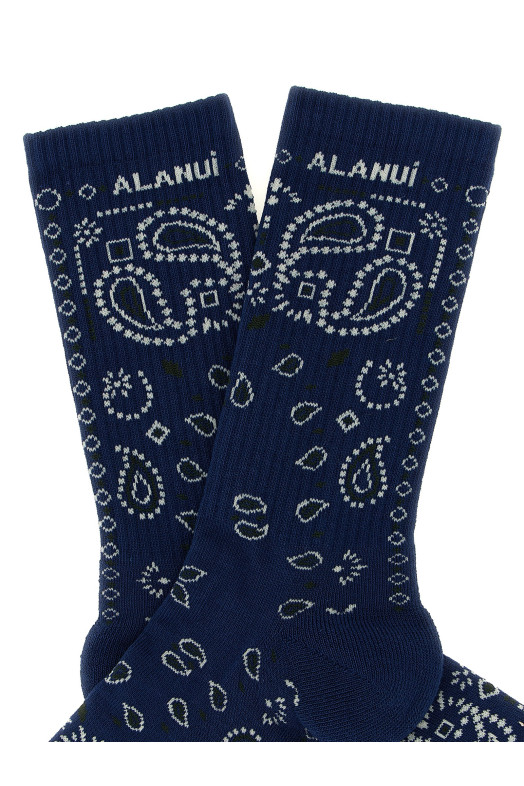 'Bandana' socks Blue