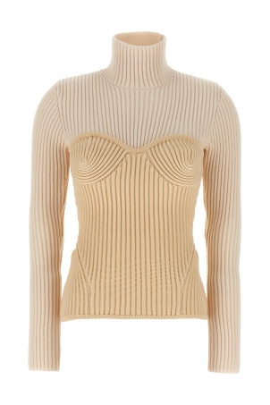 Corset sweater Beige