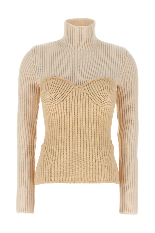 Corset sweater Beige