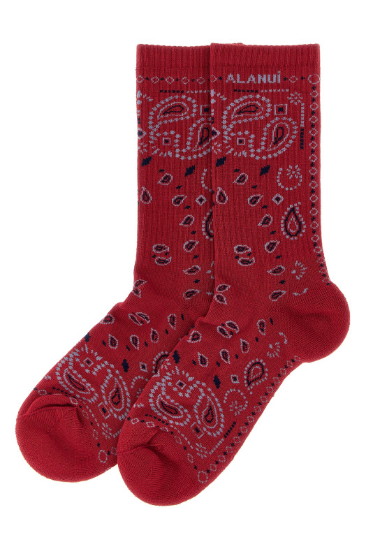 'Bandana' socks Red