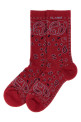 'Bandana' socks Red