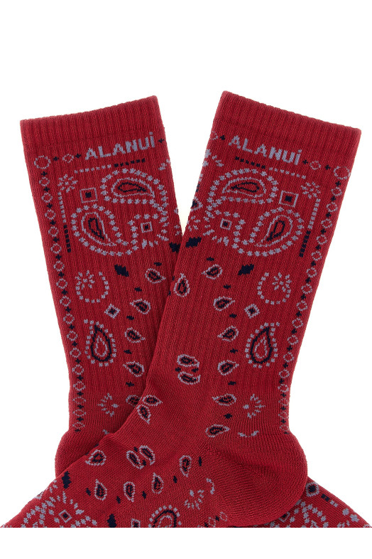 'Bandana' socks Red