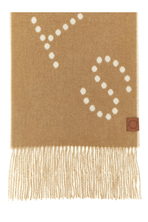 'Big Logo' scarf Beige