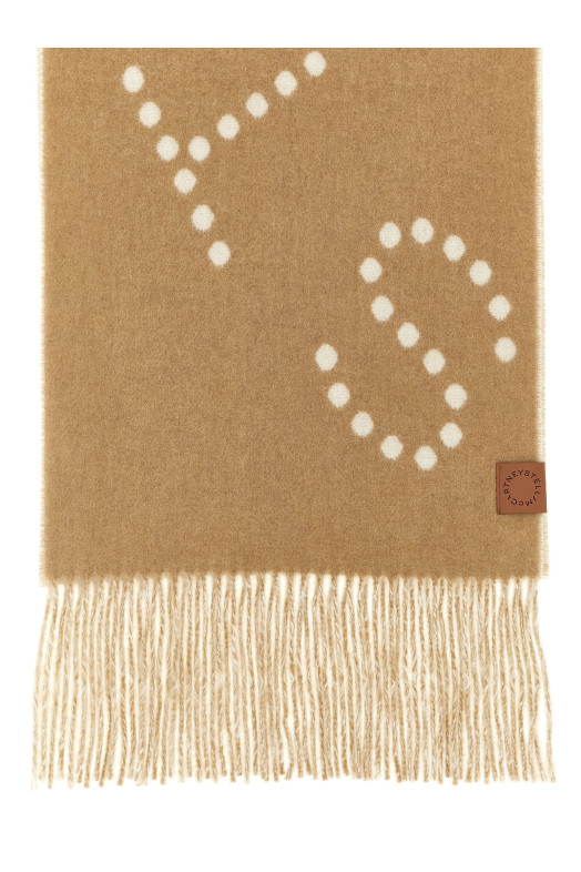'Big Logo' scarf Beige