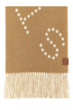 'Big Logo' scarf Beige