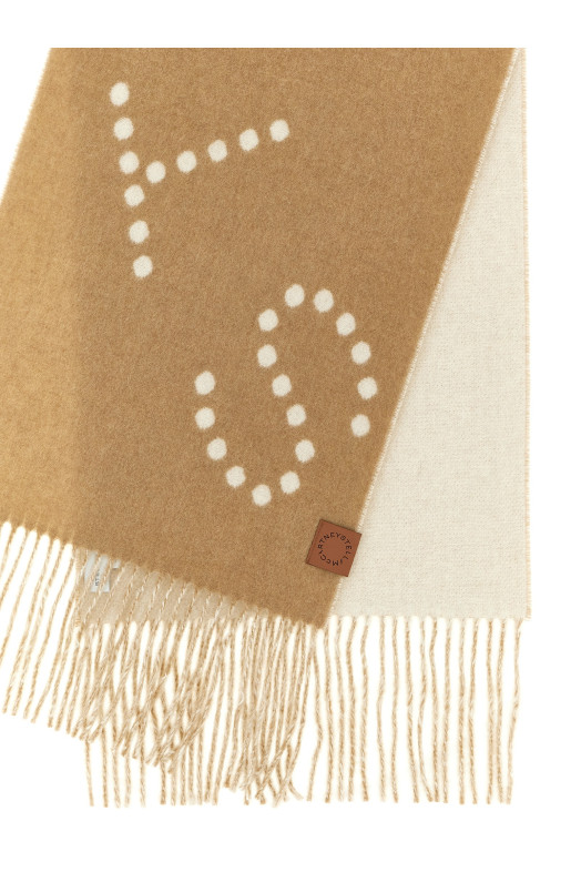 'Big Logo' scarf Beige
