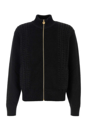 Black jacquard cardigan VERSACE (10205941A14677)