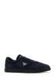Dark blue suede sneakers Blue PRADA (2EE394FG000E1D)