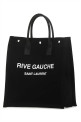 Чорна полотняна сумка для покупок Rive Gauche SAINT LAURENT (63253996N9E)