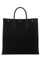 Чорна полотняна сумка для покупок Rive Gauche SAINT LAURENT (63253996N9E)