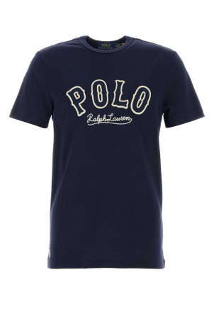 Темно-синя бавовняна футболка POLO RALPH LAUREN (710P07349)