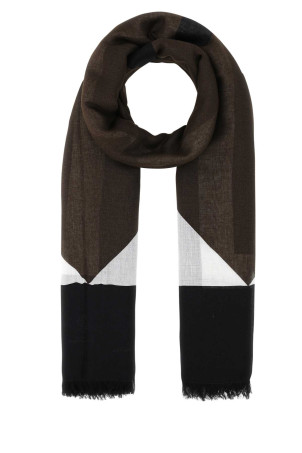 Printed modal blend scarf SAINT LAURENT (7338033Y668)