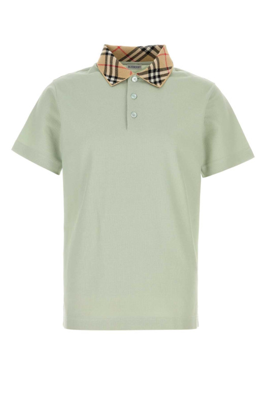 Mint green piquet polo shirt BURBERRY (8118949)