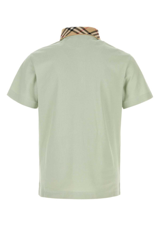 Mint green piquet polo shirt BURBERRY (8118949)