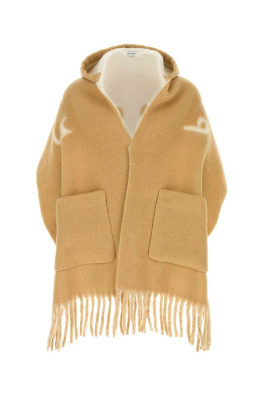 Бежевий шарф з вовни альпаки BURBERRY (8121283)