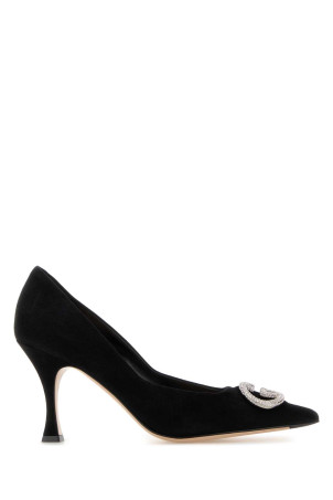 Black suede pumps Black GUCCI (852995C2000)