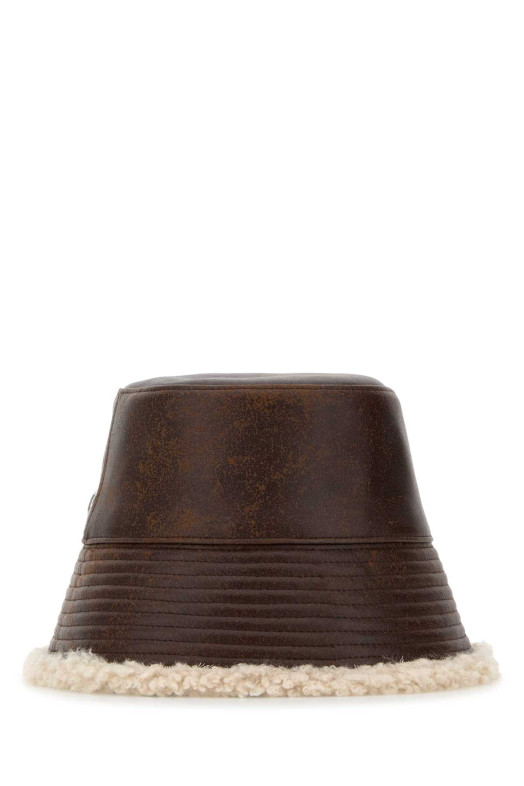 Капелюх-ковпак із коричневої синтетичної шкіри STELLA McCARTNEY (900453WP0638)