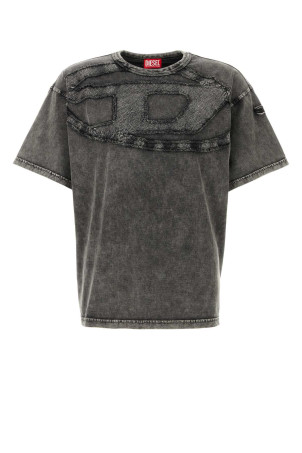 Темно-сіра бавовняна футболка DIESEL (A195450HGBX)