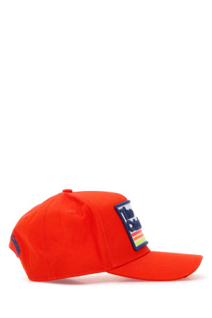 Помаранчева бейсболка з габардину DSQUARED (BCM043605C00001) DSQUARED2