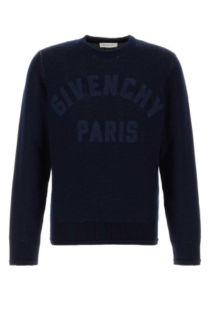 Midnight blue cotton sweater GIVENCHY (BM90W44YNX)