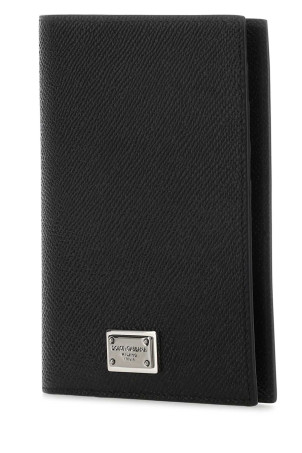 Black leather passport holder Black DOLCE & GABBANA (BP2215AG219)