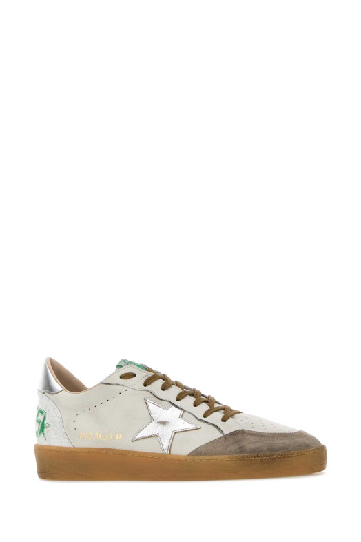 Белые кожаные кроссовки Ball Star GOLDEN GOOSE DELUXE BRAND (GMF00117F008163)