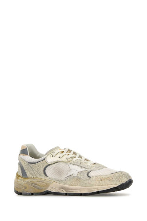 White suede and fabric Running Dad sneakers GOLDEN GOOSE DELUXE BRAND (GMF00884F002156)