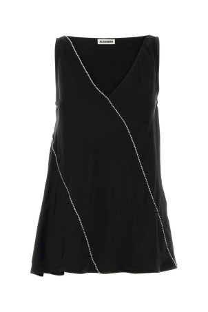 Black viscose top JIL SANDER (J01NC0176J65022)