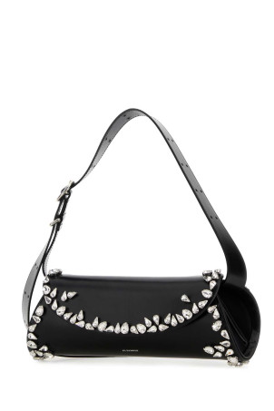 Black leather small Cannolo crossbody bag JIL SANDER (J07WD0023P5610)