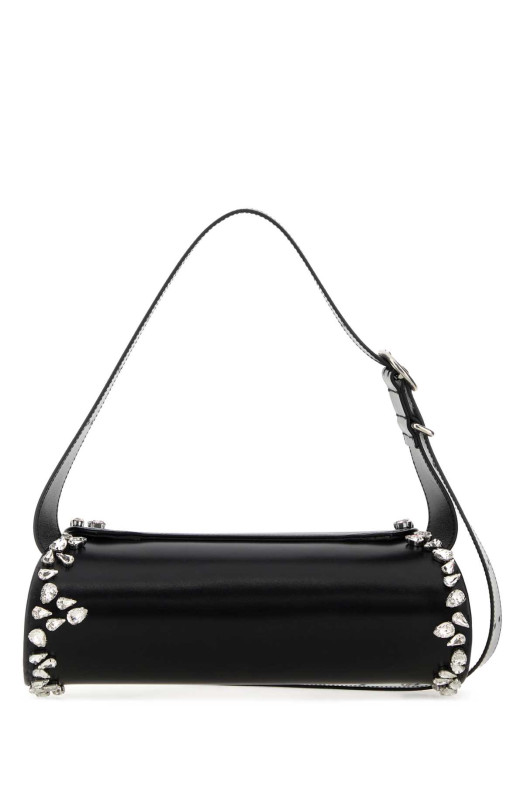 Чорна шкіряна маленька сумка через плече Cannolo JIL SANDER (J07WD0023P5610)