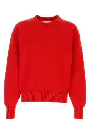 Red cotton sweater JIL SANDER (J22GP0279J15474)