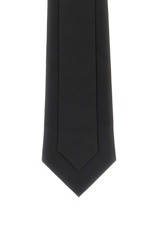 Чорна шкіряна краватка TOM FORD (LTI001LMN035)