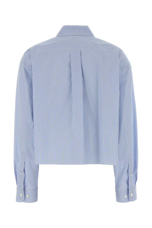 Вишита сорочка з попліну MIU MIU (MK1659SOOO19EA)