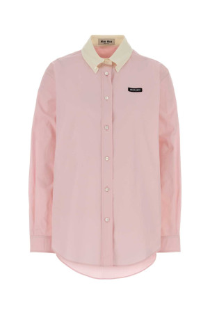 Pink poplin shirt MIU MIU (MK1693SAM110RG)