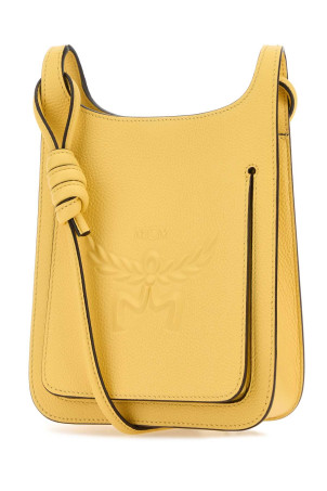 Yellow leather Mini Himmel Hobo crossbody bag MCM (MWHESAC01)