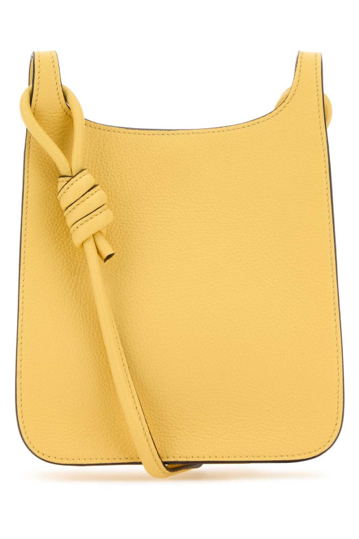 Yellow leather Mini Himmel Hobo crossbody bag MCM (MWHESAC01)