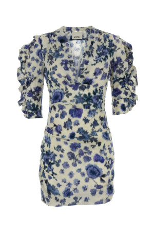 Printed stretch silk Doris mini dress ISABEL MARANT (RO1059FAD1J11I)