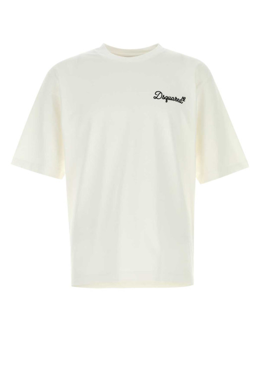 Біла бавовняна футболка White DSQUARED (S74GD1525D20106) DSQUARED2