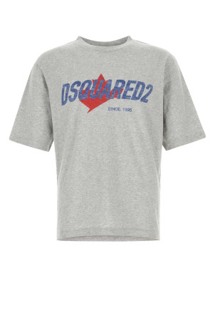 Grey cotton blend t-shirt DSQUARED (S74GD1556D20104)