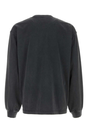 Charcoal cotto oversize t-shirt Black ALEXANDER WANG (UCC1261879)