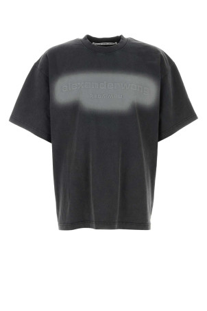 Charcoal cotto oversize t-shirt Black ALEXANDER WANG (UCC1261890)
