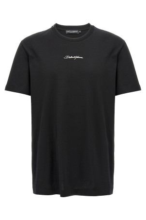 Футболка з вишитим логотипом Чорна DOLCE & GABBANA G8RN8ZG7NUBN0000