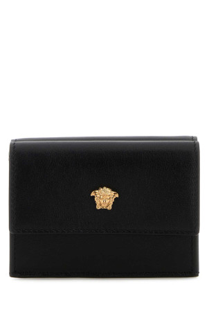 Black leather wallet VERSACE (10192701A14675)