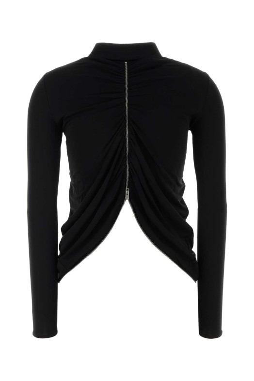 Черная рубашка из эластичной вискозы ALEXANDER WANG (1CC1261215)