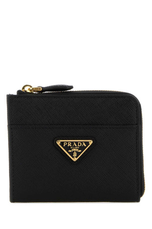 Black leather wallet Black PRADA (1ML060QHH)