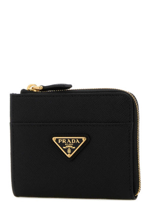 Black leather wallet Black PRADA (1ML060QHH)