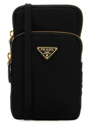 Black fabric phone holder Black PRADA (1ZT0722DMI)